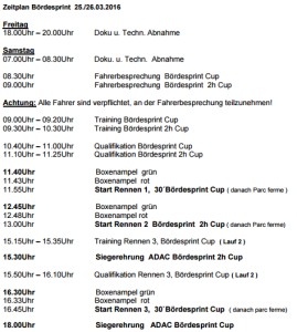 zeitplan